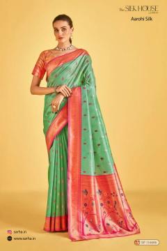 sarha presents aarohi silk luxurious tissue sarees for women