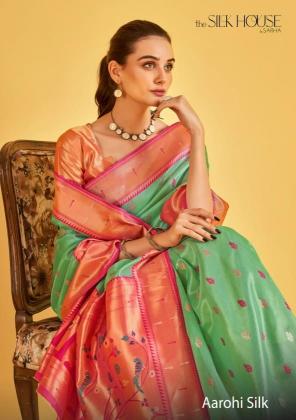 sarha presents aarohi silk luxurious tissue sarees for women