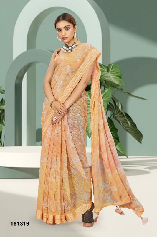 vallabhi prints ankolika vol 1 pretty look georgette saree wholesaler 