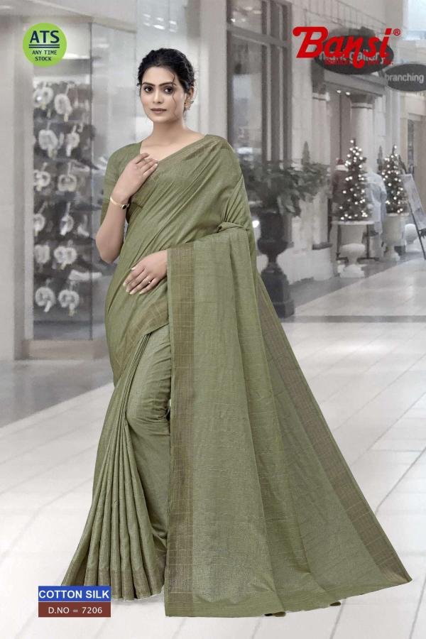 cotton silk by bansi hit design fancy saree for women 