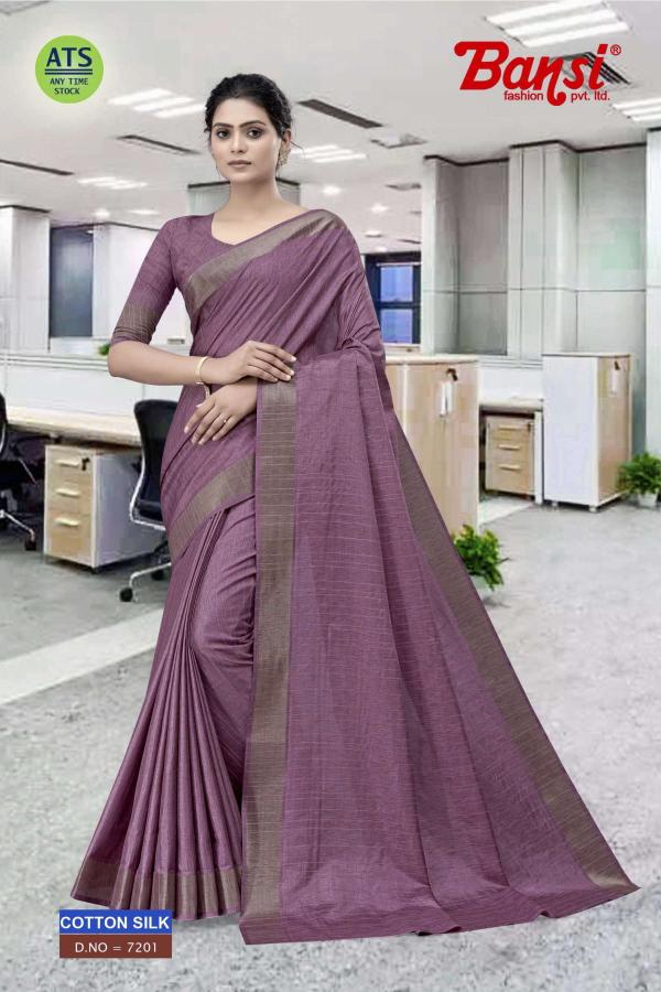 cotton silk by bansi hit design fancy saree for women 