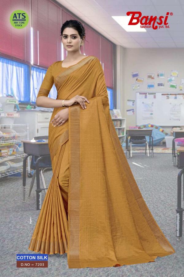 cotton silk by bansi hit design fancy saree for women 