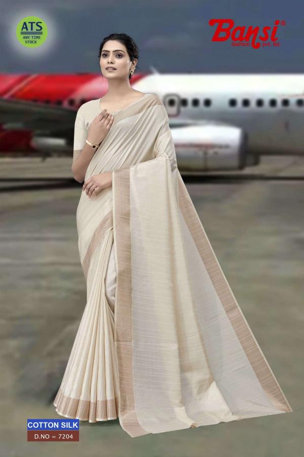 cotton silk by bansi hit design fancy saree for women 