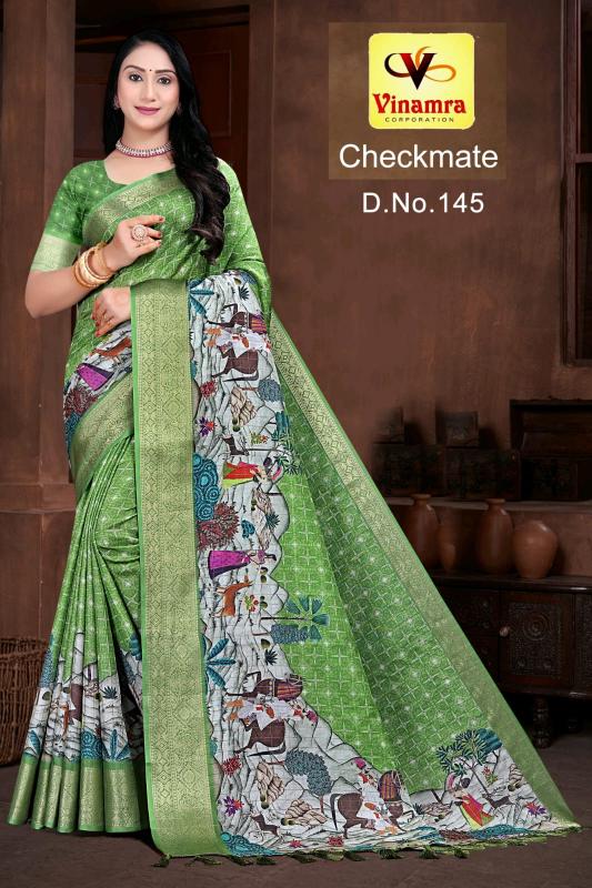 vinamra corporation checkmate dola zalard chexs casual saree for women