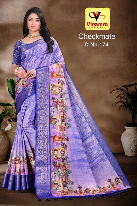 vinamra corporation checkmate dola zalard chexs casual saree for women