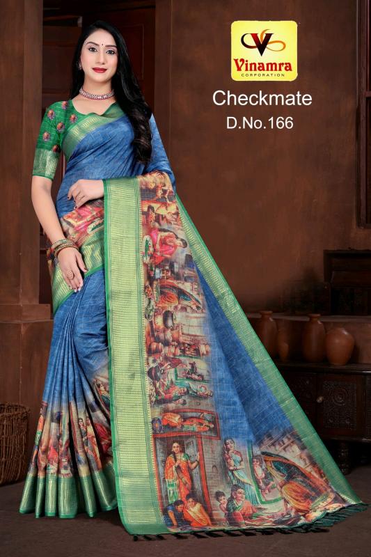 vinamra corporation checkmate dola zalard chexs casual saree for women