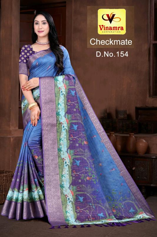 vinamra corporation checkmate dola zalard chexs casual saree for women