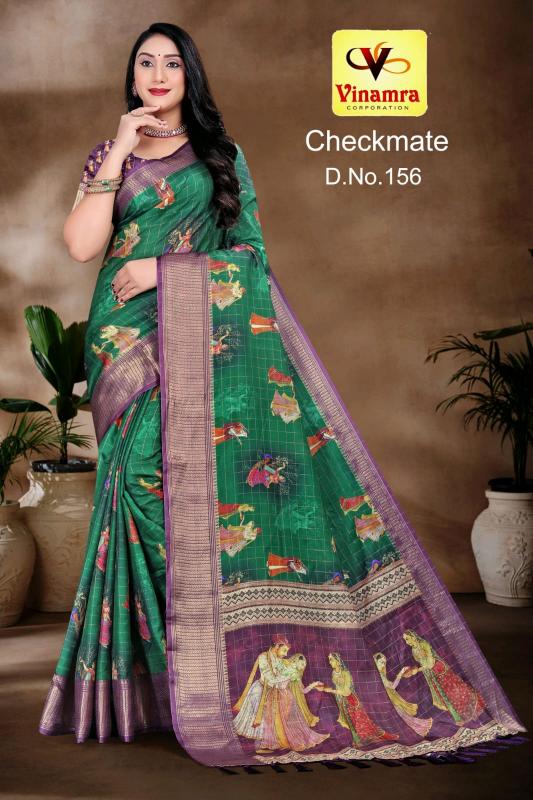 vinamra corporation checkmate dola zalard chexs casual saree for women