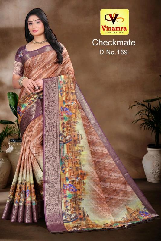 vinamra corporation checkmate dola zalard chexs casual saree for women