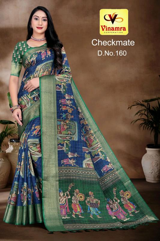 vinamra corporation checkmate dola zalard chexs casual saree for women