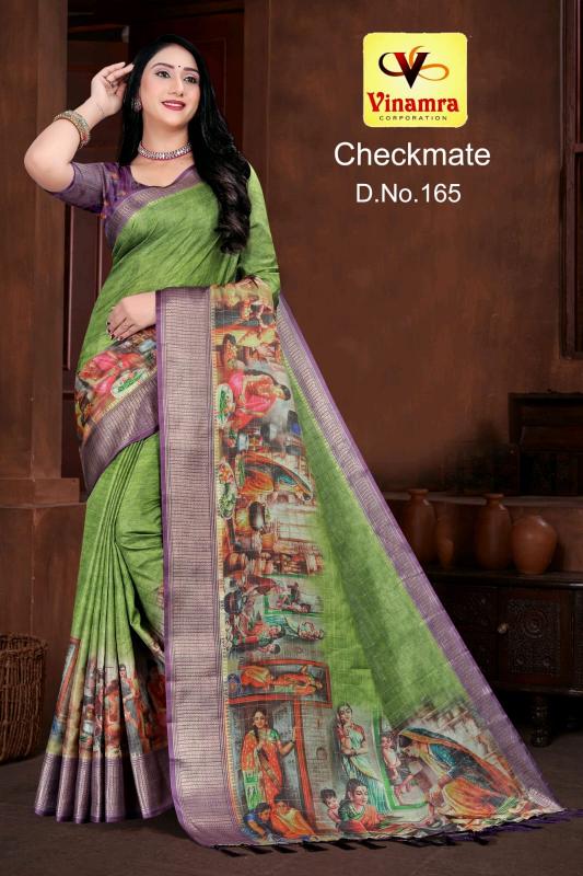 vinamra corporation checkmate dola zalard chexs casual saree for women