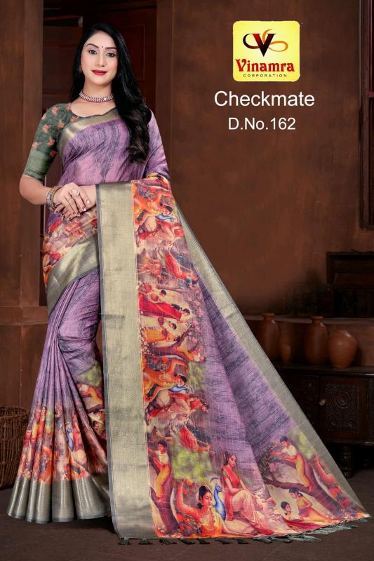 vinamra corporation checkmate dola zalard chexs casual saree for women