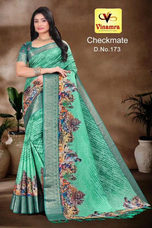 vinamra corporation checkmate dola zalard chexs casual saree for women