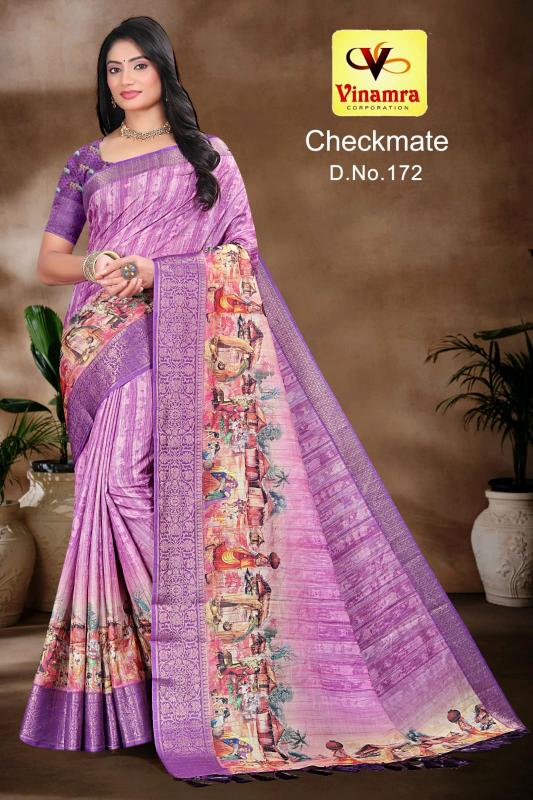vinamra corporation checkmate dola zalard chexs casual saree for women
