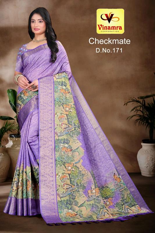 vinamra corporation checkmate dola zalard chexs casual saree for women