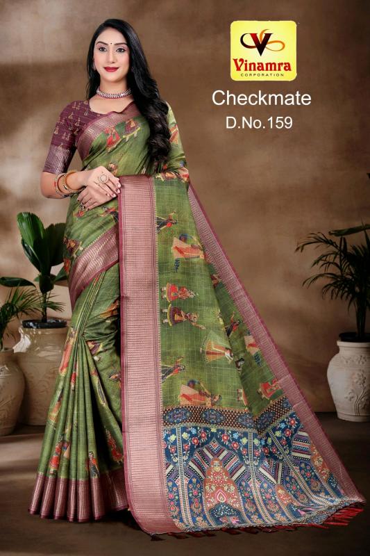 vinamra corporation checkmate dola zalard chexs casual saree for women