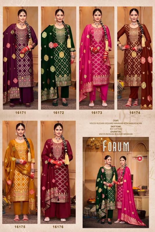 triple a presents forum viscose russian jacquard traditional dress material  