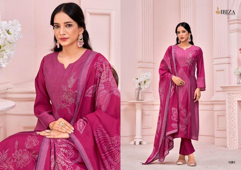 nimaya vol 1 by ibiza viscose muslin unique colours dress material exports 
