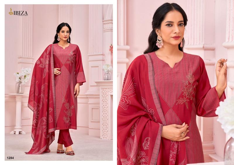 nimaya vol 1 by ibiza viscose muslin unique colours dress material exports 