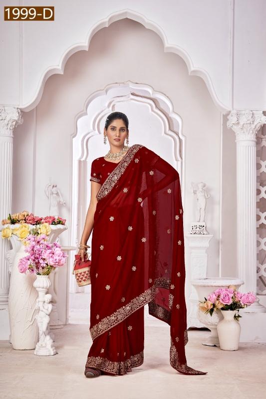 1999 by jayshree unique colours georgette party wear saree for ladies 