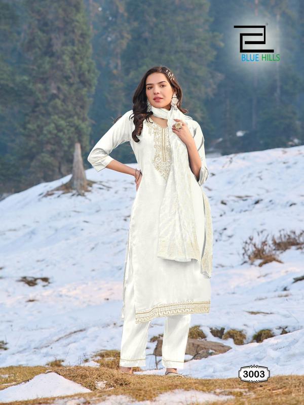 blue hills jhanvi vol 3 full stitch classic look roman silk big size salwar suit set online 