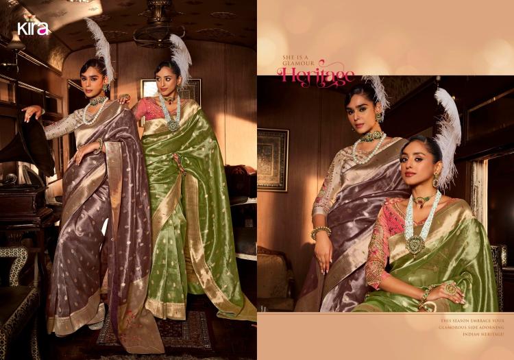koski by kira creation viscose tisuue 6701-6706 series unique colours saree wholesaler 