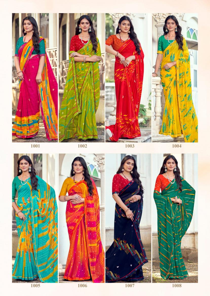 pashupati vol 1 kiyra georgette casual saree for ladies  