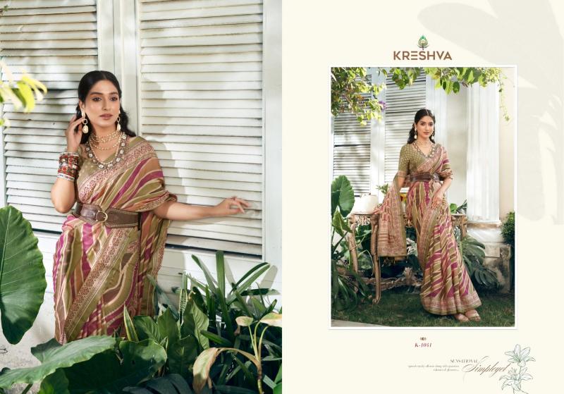 suhana vol 1 by kreshva georgette trendy saree online at affordable prices