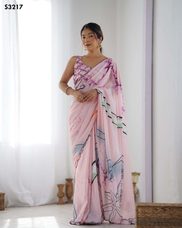 mahotsav presents kriti chinon casual wear saree wholesaler 