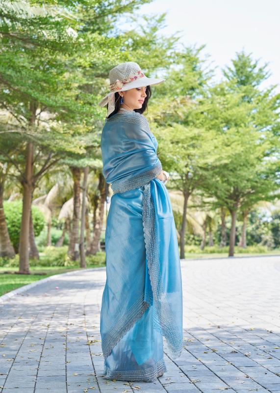 826a-826f by mehek raina silk handwork jarkan work luxurious sarees for women