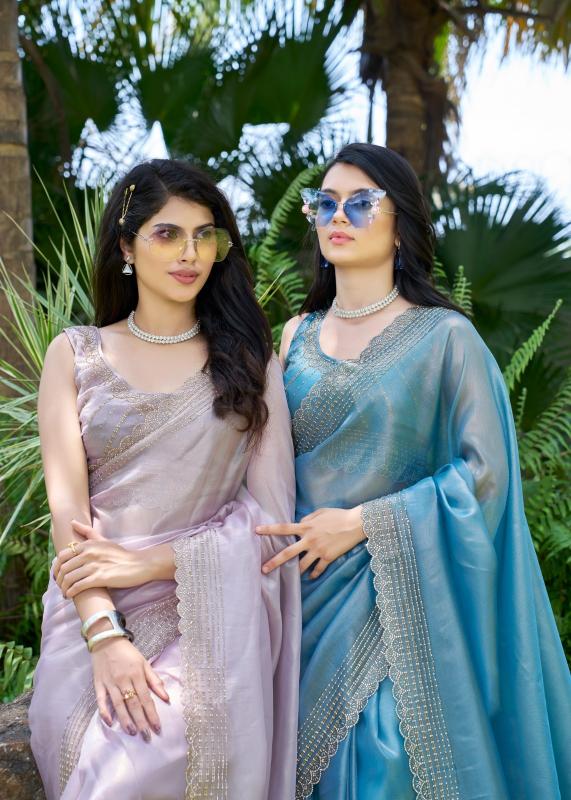 826a-826f by mehek raina silk handwork jarkan work luxurious sarees for women