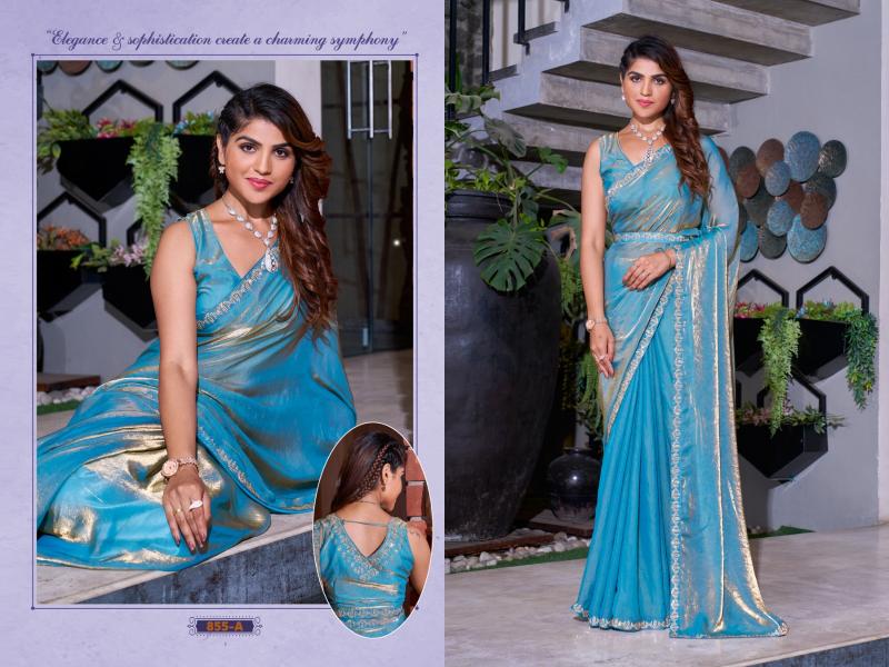 855a-855d by mehek luxurious satin silk sarees for women