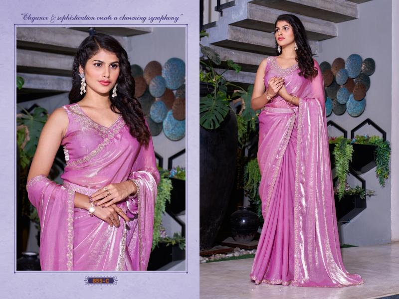 855a-855d by mehek luxurious satin silk sarees for women
