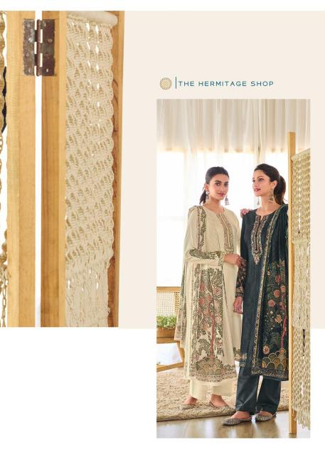 hermitage shop mughal new design jam satin unstitch salwar suit set 
