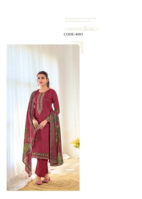 hermitage shop mughal new design jam satin unstitch salwar suit set 