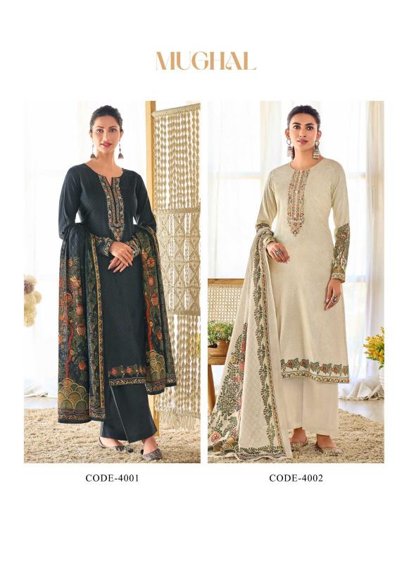 hermitage shop mughal new design jam satin unstitch salwar suit set 