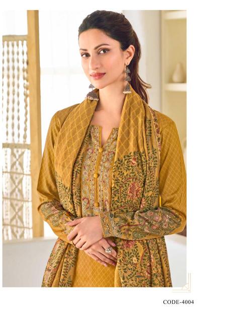 hermitage shop mughal new design jam satin unstitch salwar suit set 