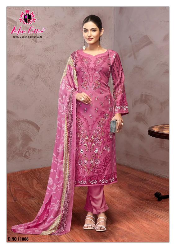 safina vol 11 by nafisa cotton hit design pakistani dress material online 