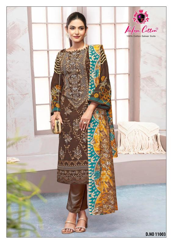 safina vol 11 by nafisa cotton hit design pakistani dress material online 