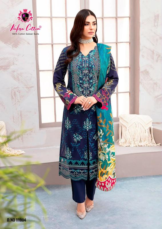 safina vol 11 by nafisa cotton hit design pakistani dress material online 