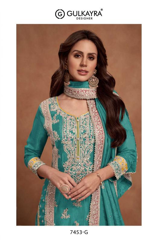 gulkayra designer nazia new color simar silk readymade classic plazzo dress  