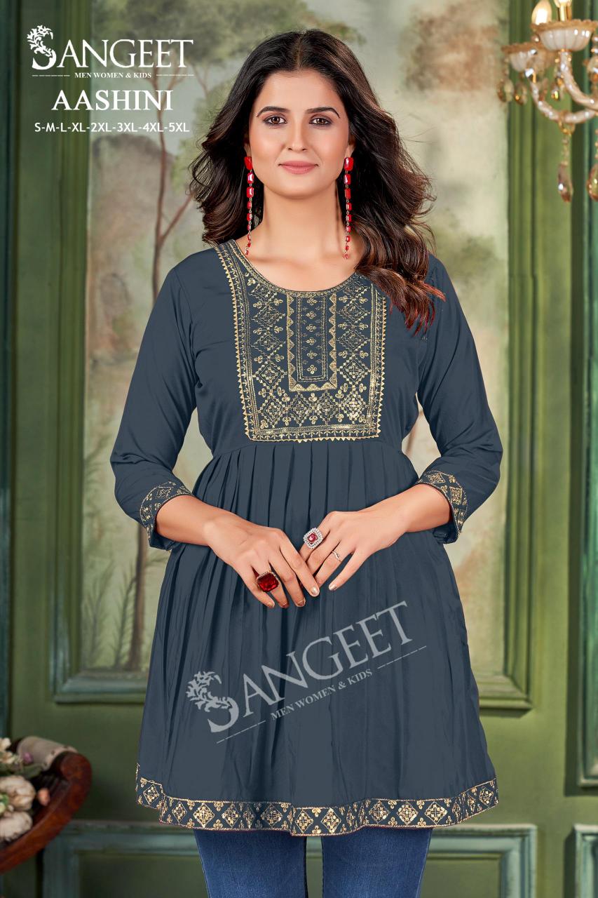 pr aashini malai rayon readymade big size casual short kurti online  
