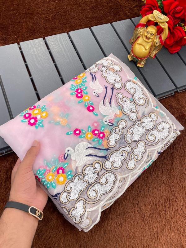 pr ds 720 organza sequence and thread work gorgeous look sarees online 