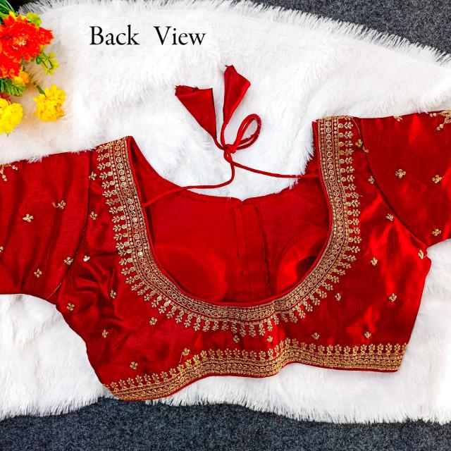 pr f star milan silk hit design party wear readymade blouse 