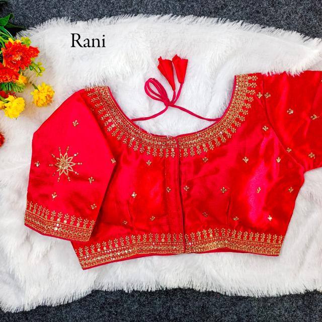 pr f star milan silk hit design party wear readymade blouse 