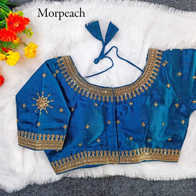 pr f star milan silk hit design party wear readymade blouse 