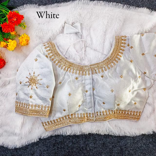 pr f star milan silk hit design party wear readymade blouse 