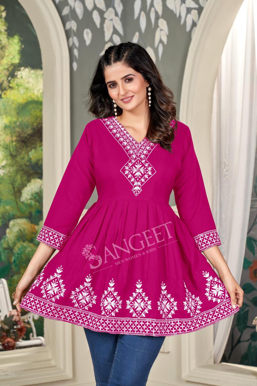 pr natasha malai rayon stylish look full stitch big size western tops  