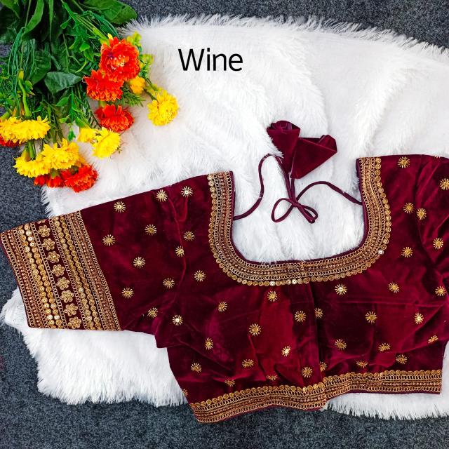 pr ridhi sidhi readymade exclusive designer velvet blouse