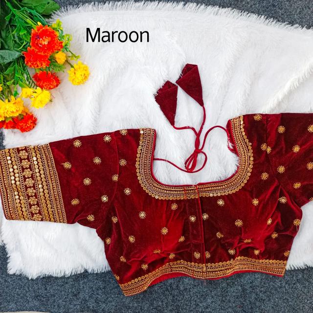 pr ridhi sidhi readymade exclusive designer velvet blouse